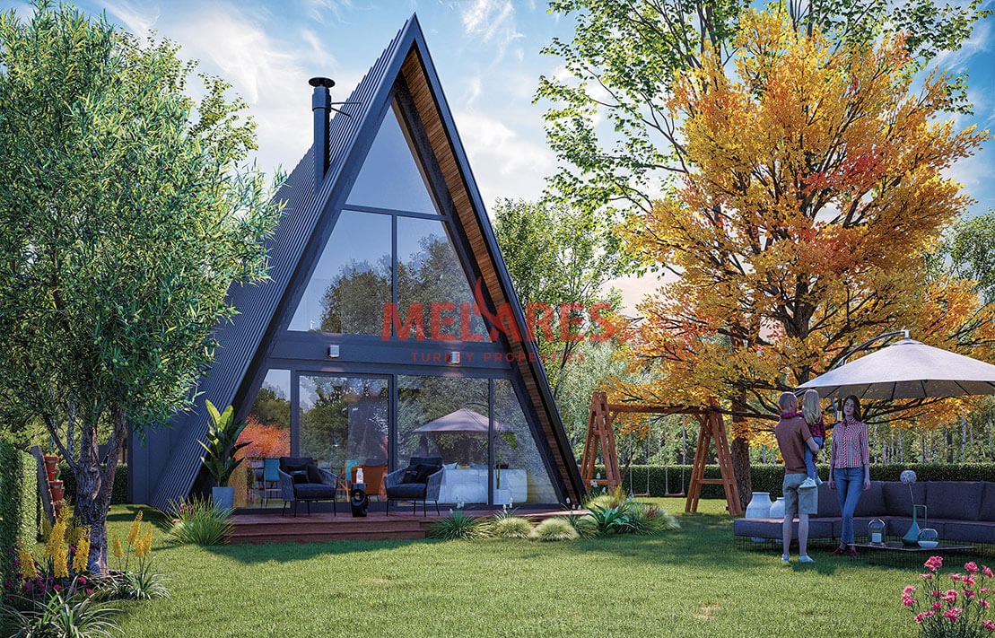 Canadian-style Detached Loft Villas with Garden for Sale in Istanbul